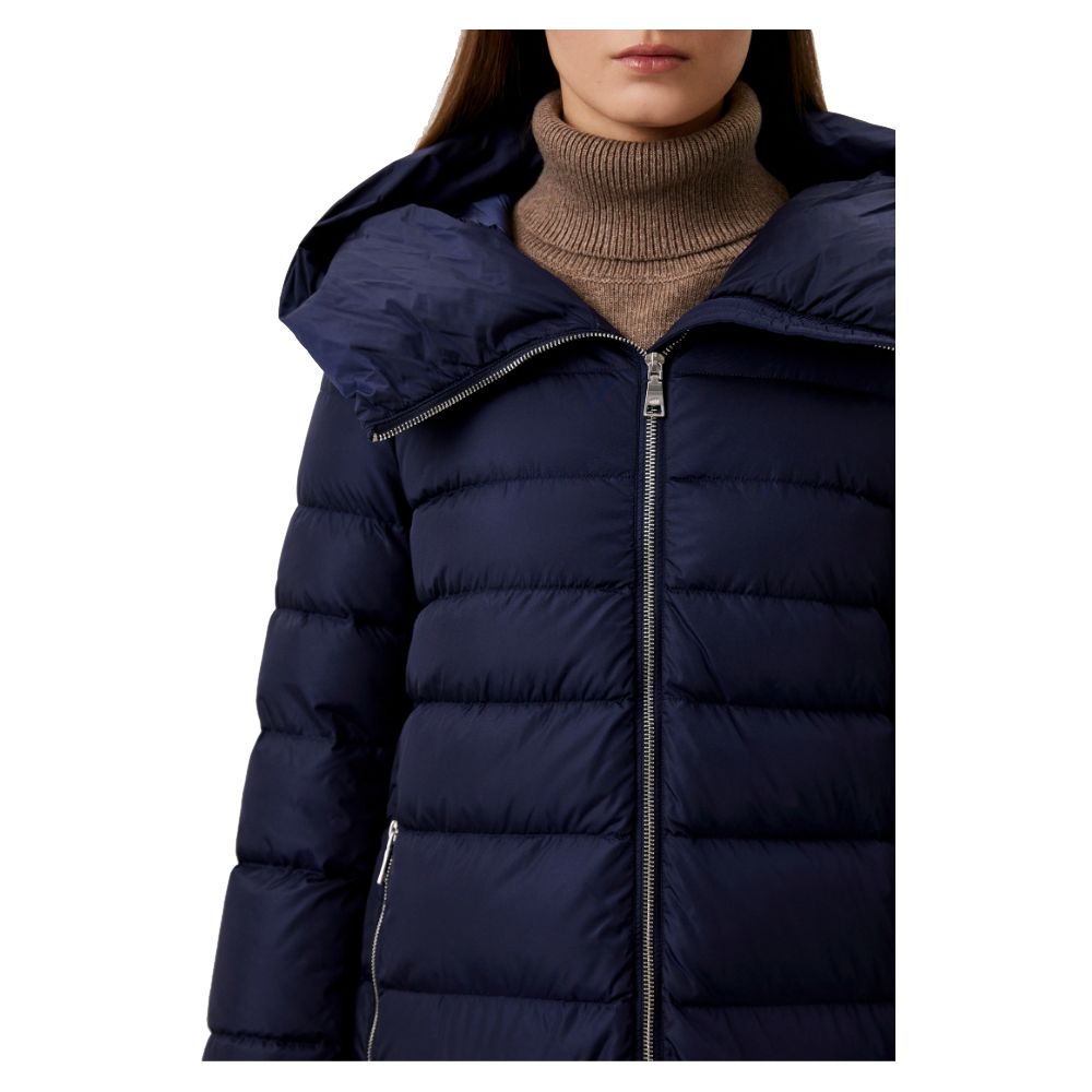Add Blaue Nylon Frauen Jacke