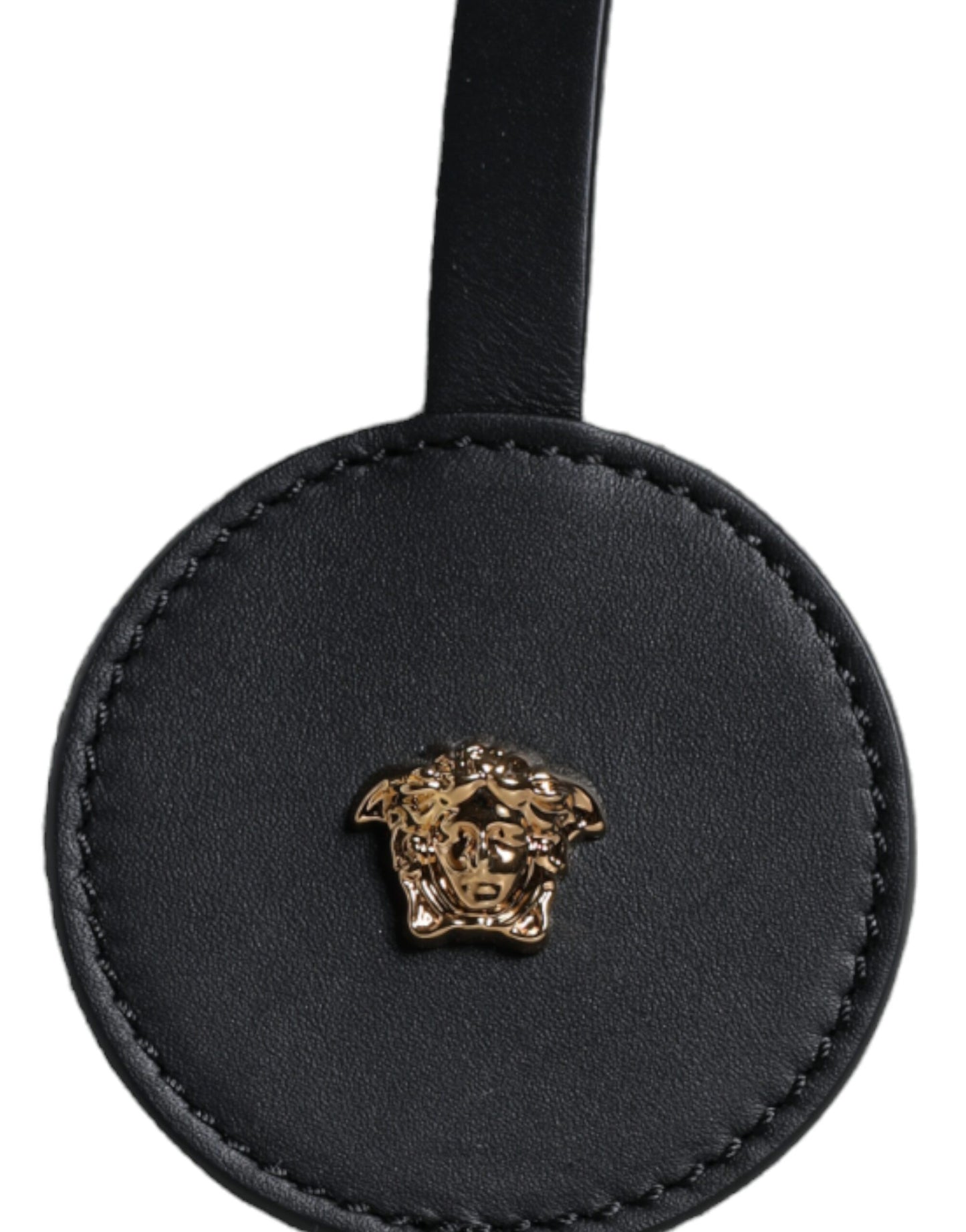 Versace Weiße Top Handle Canvas Leder Logo Crossbody Tote Bag