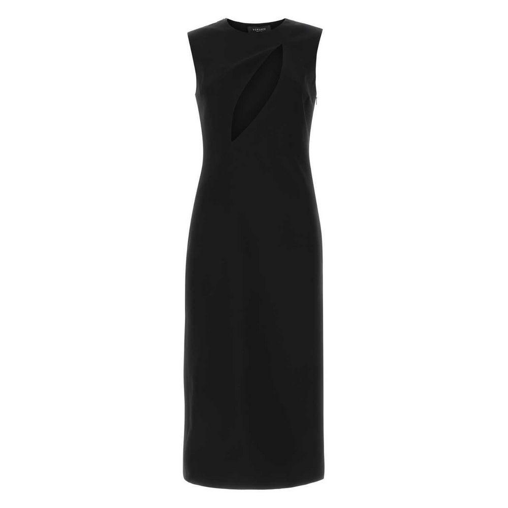 Versace Schwarzes Viskosekleid für Frauen