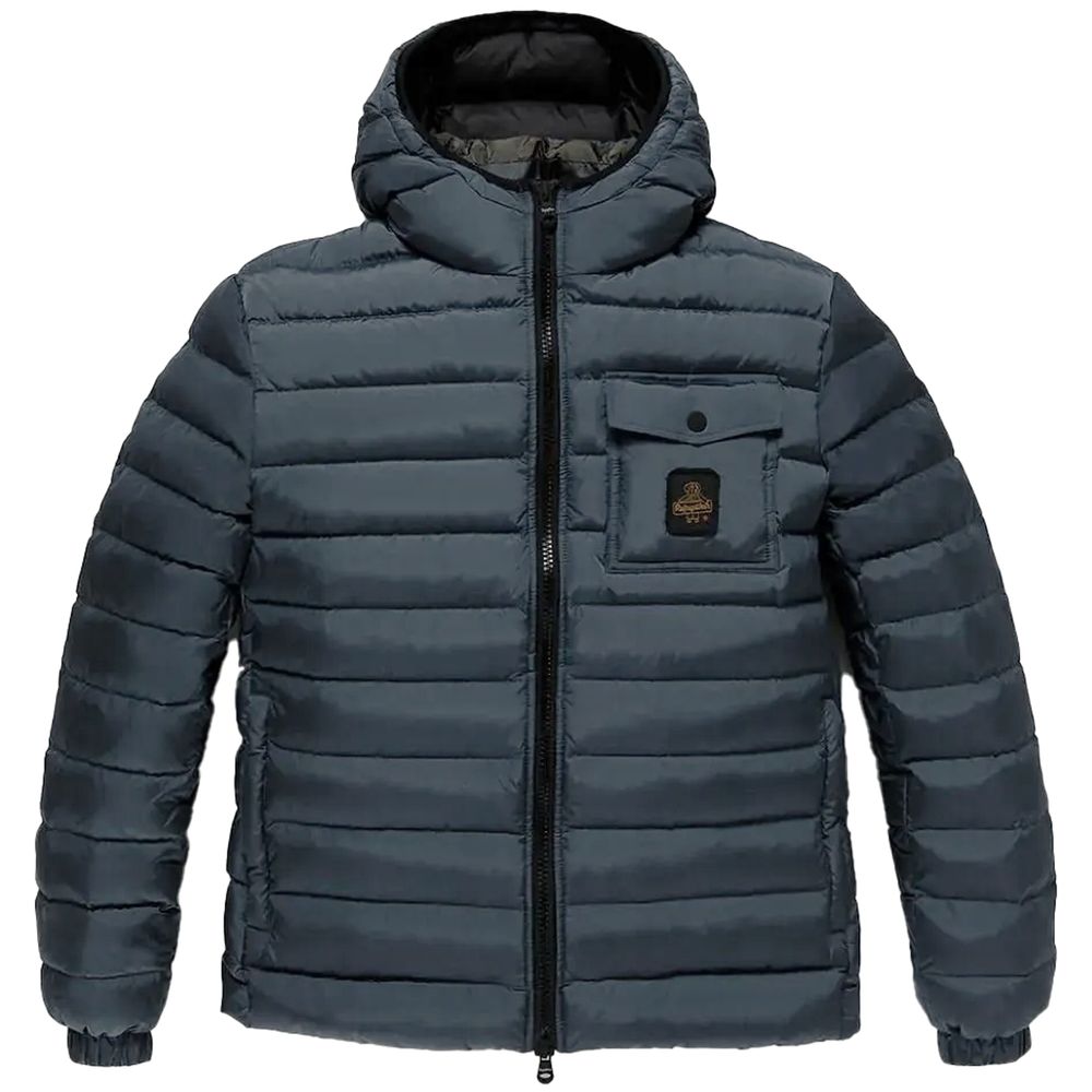 Refrigiwear Blaue Nylon Herren Jacke