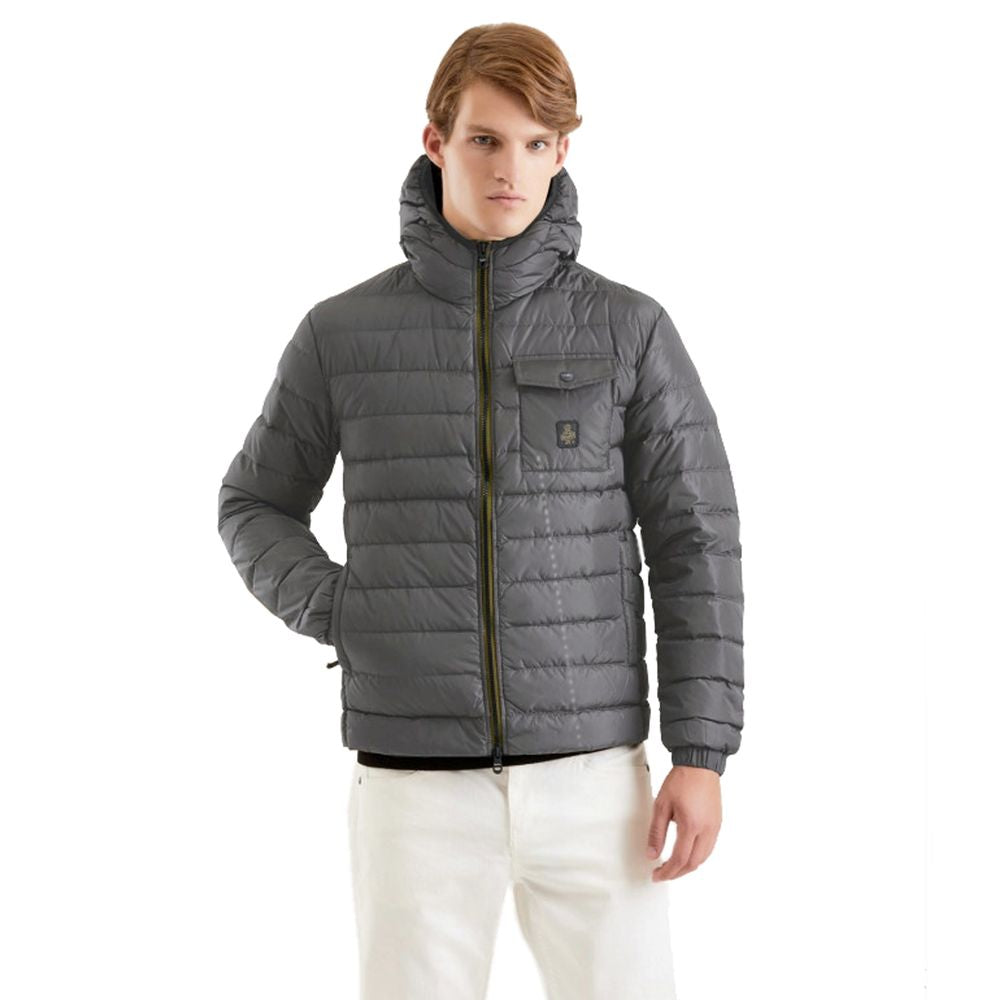 Refrigiwear Graue Nylon Herren Jacke