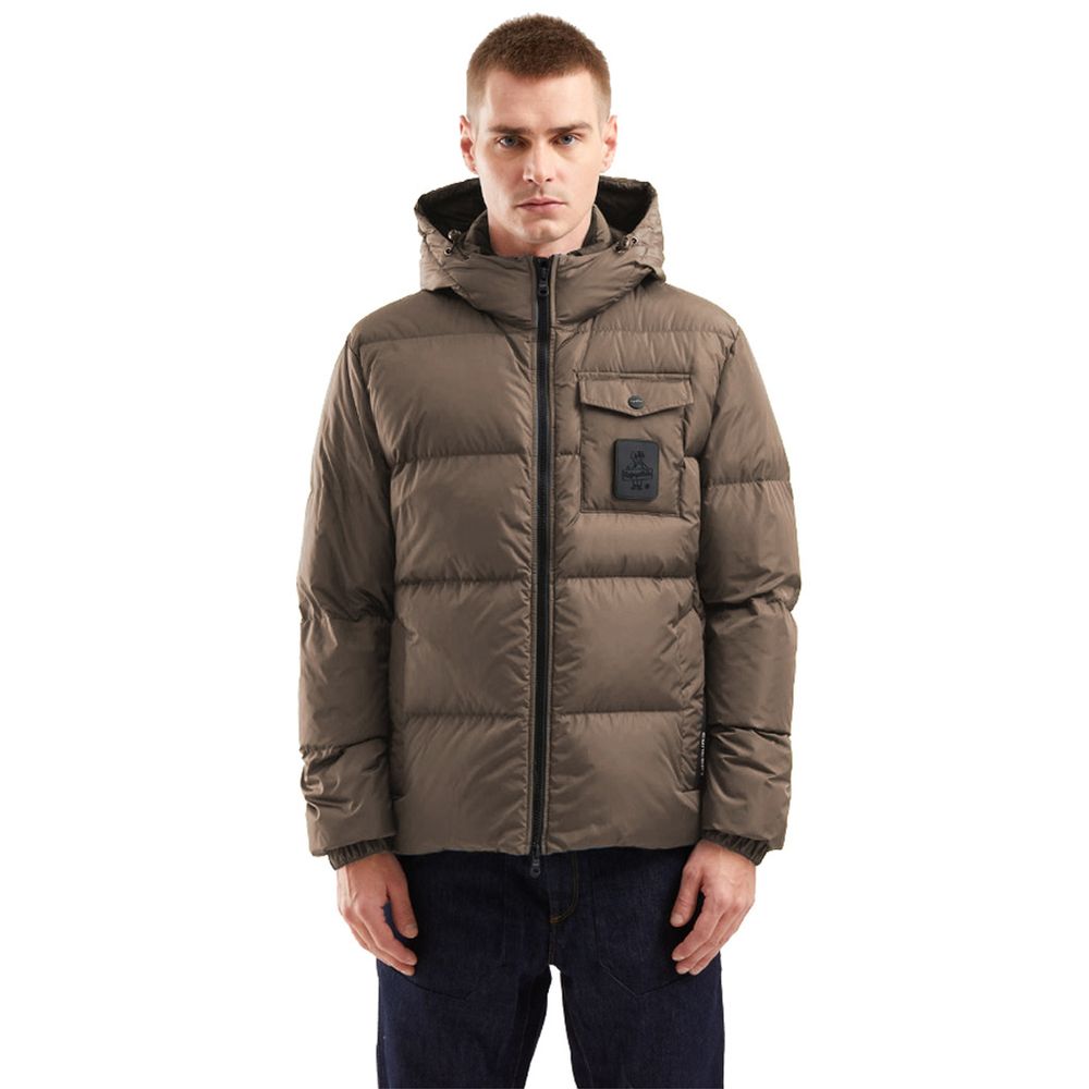 Refrigiwear Braunes Nylon Männer Jacke