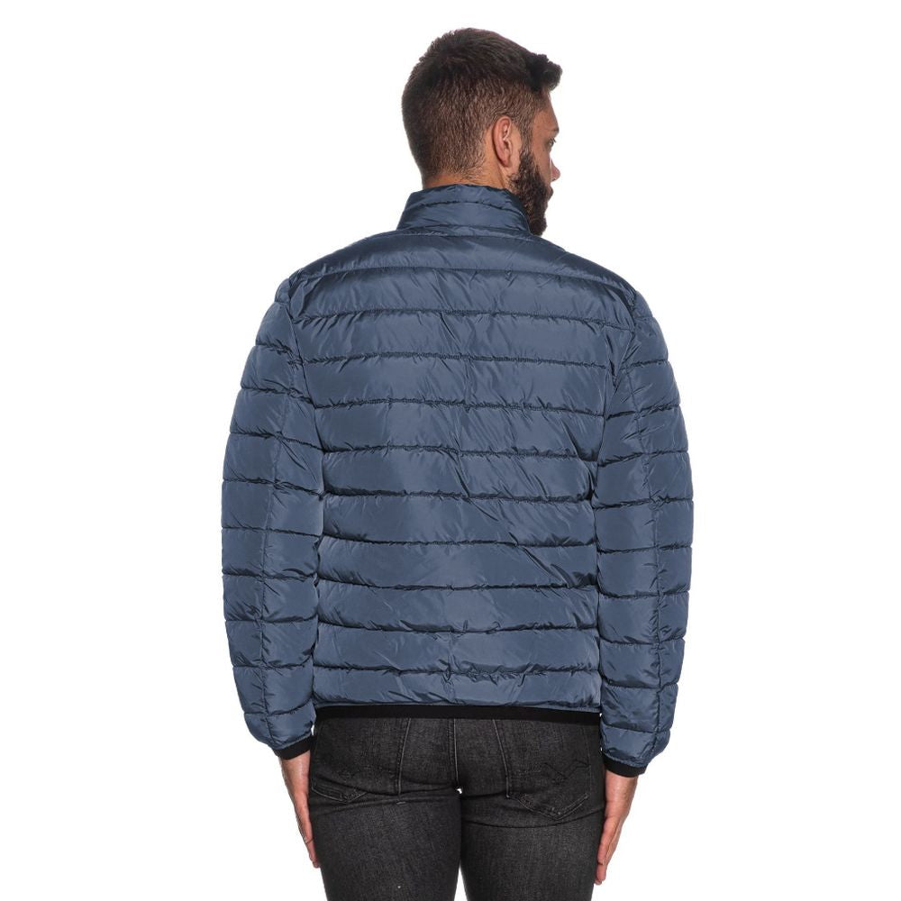 Refrigiwear Hellblaue Nylon Herren Jacke