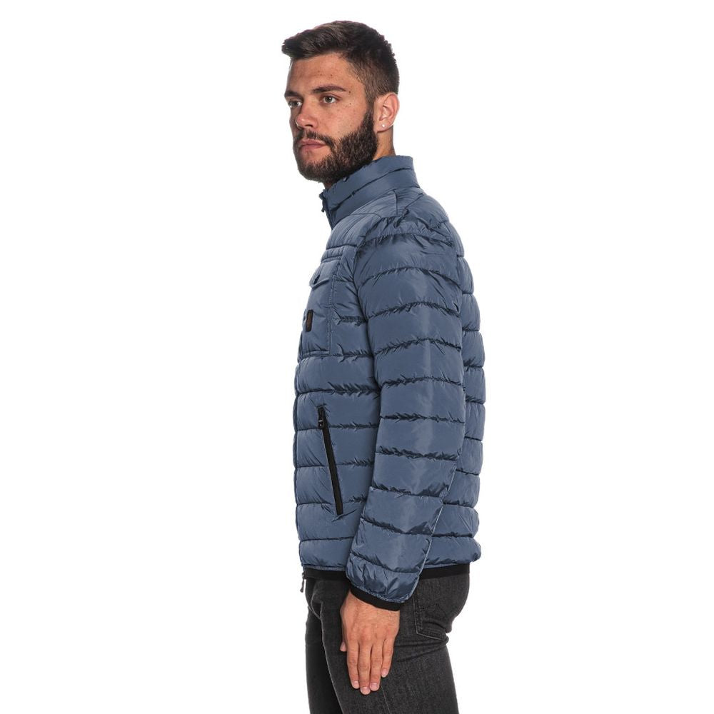 Refrigiwear Hellblaue Nylon Herren Jacke