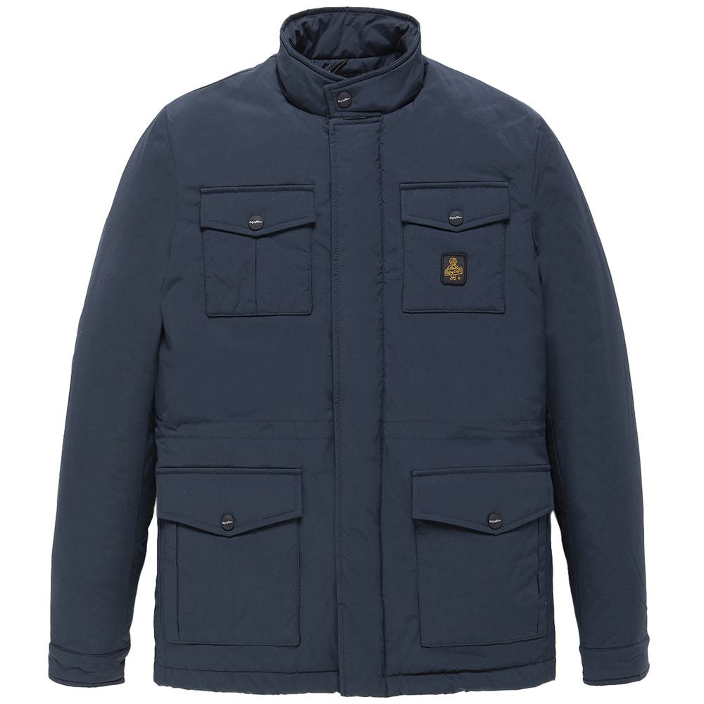 Refrigiwear Blaue Nylon Herren Jacke