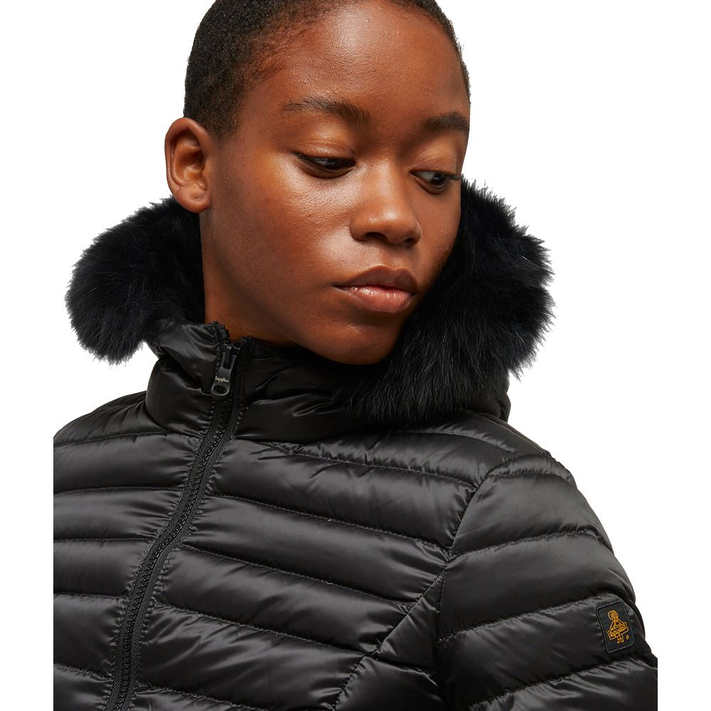 Refrigiwear Schwarze Nylon Frauen Jacke