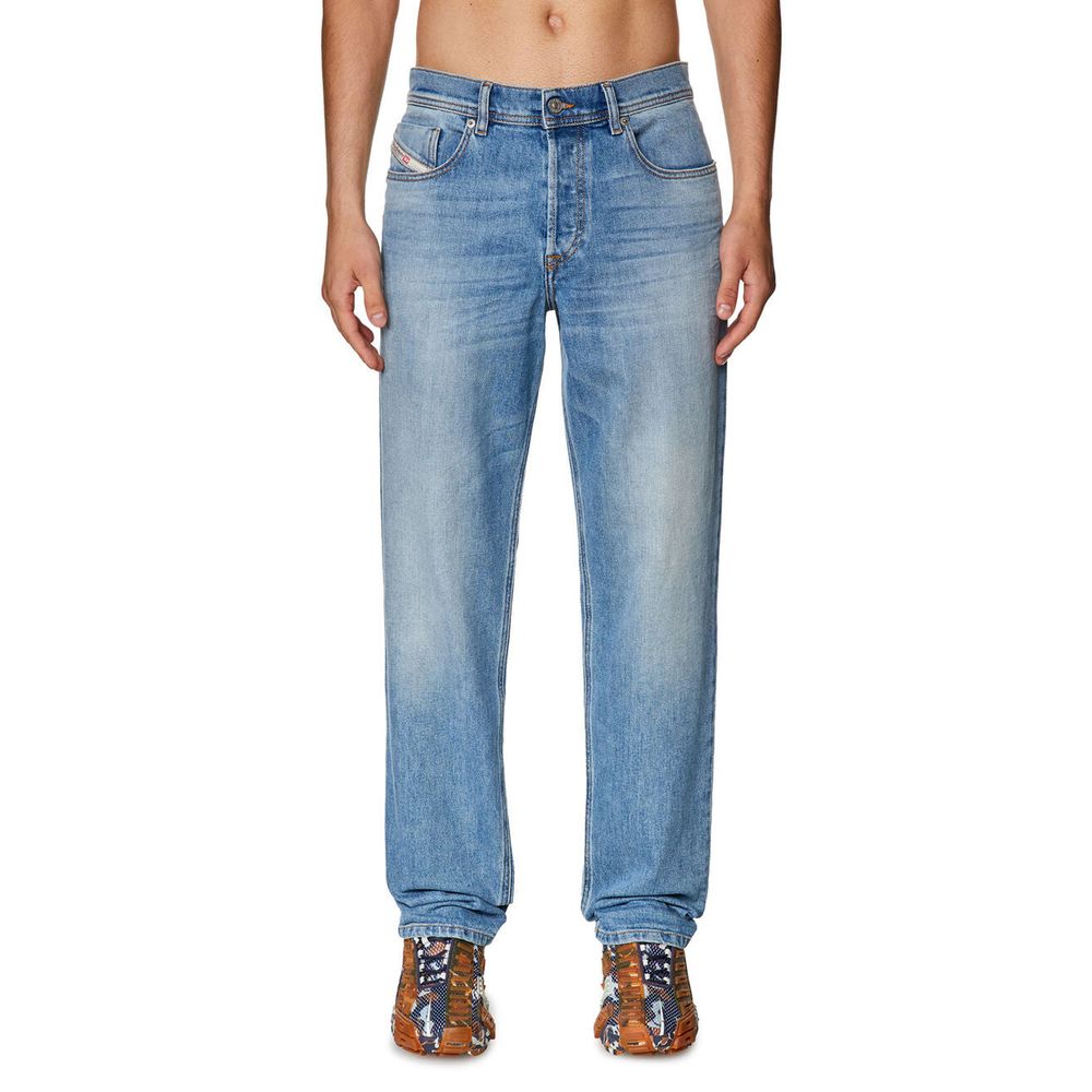 Diesel Hellblaue Herren-Jeans aus Baumwolle mit normaler Passform