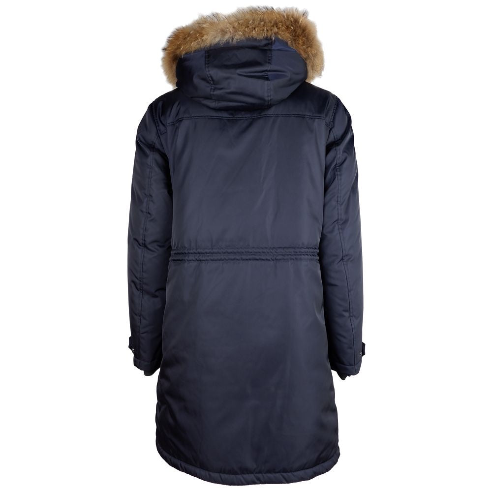 Add Blaue Nylon Herren Jacke