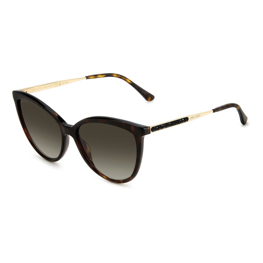 Jimmy Choo Braune Metall-Sonnenbrille