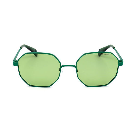 Polaroid Grüne Metall-Sonnenbrille