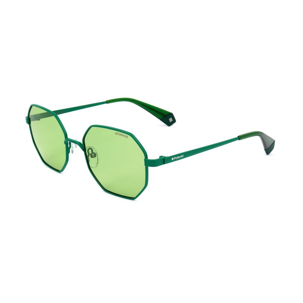 Polaroid Grüne Metall-Sonnenbrille