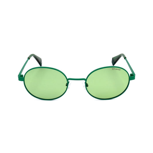 Polaroid Grüne Metall-Sonnenbrille