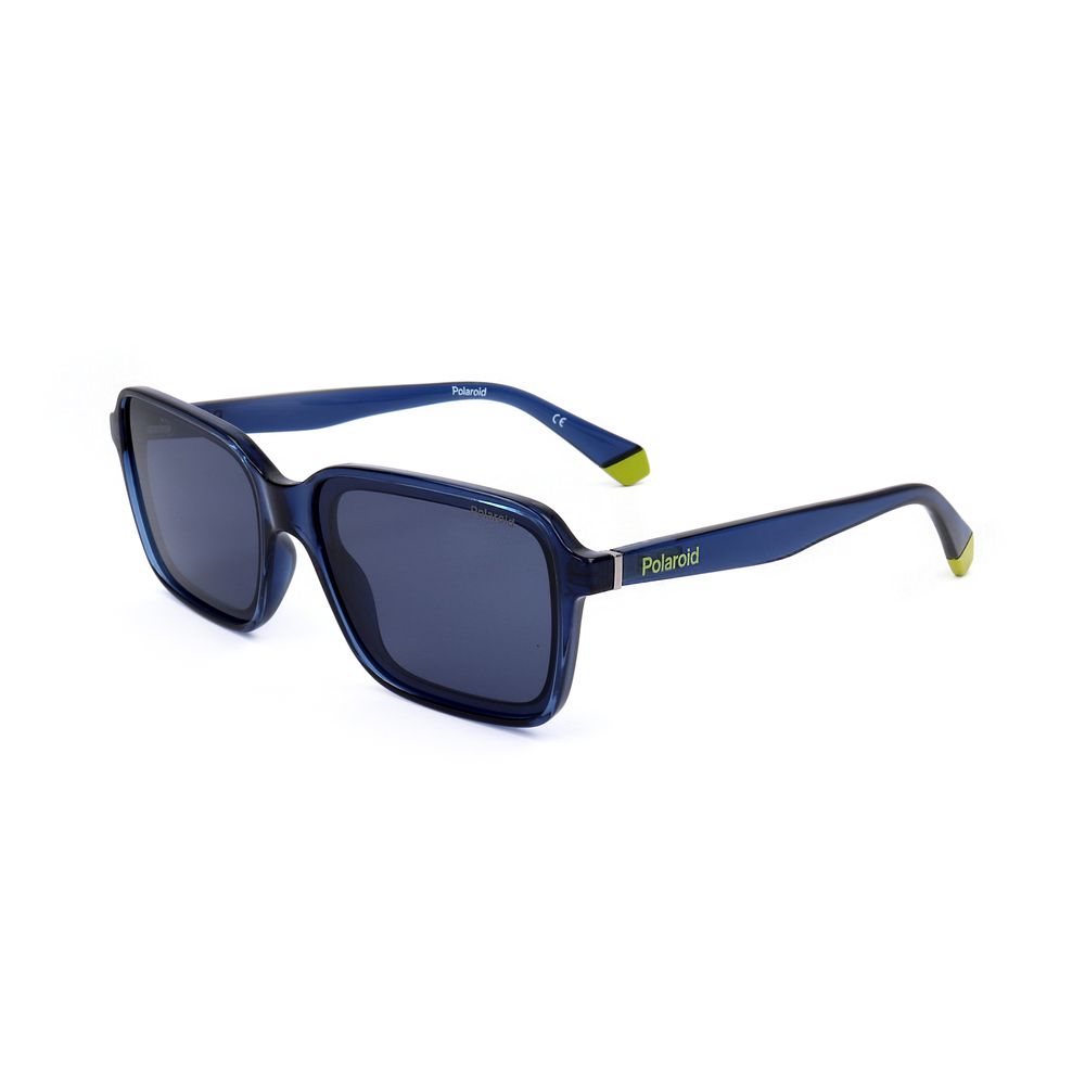 Polaroid Blaue Metall-Sonnenbrille