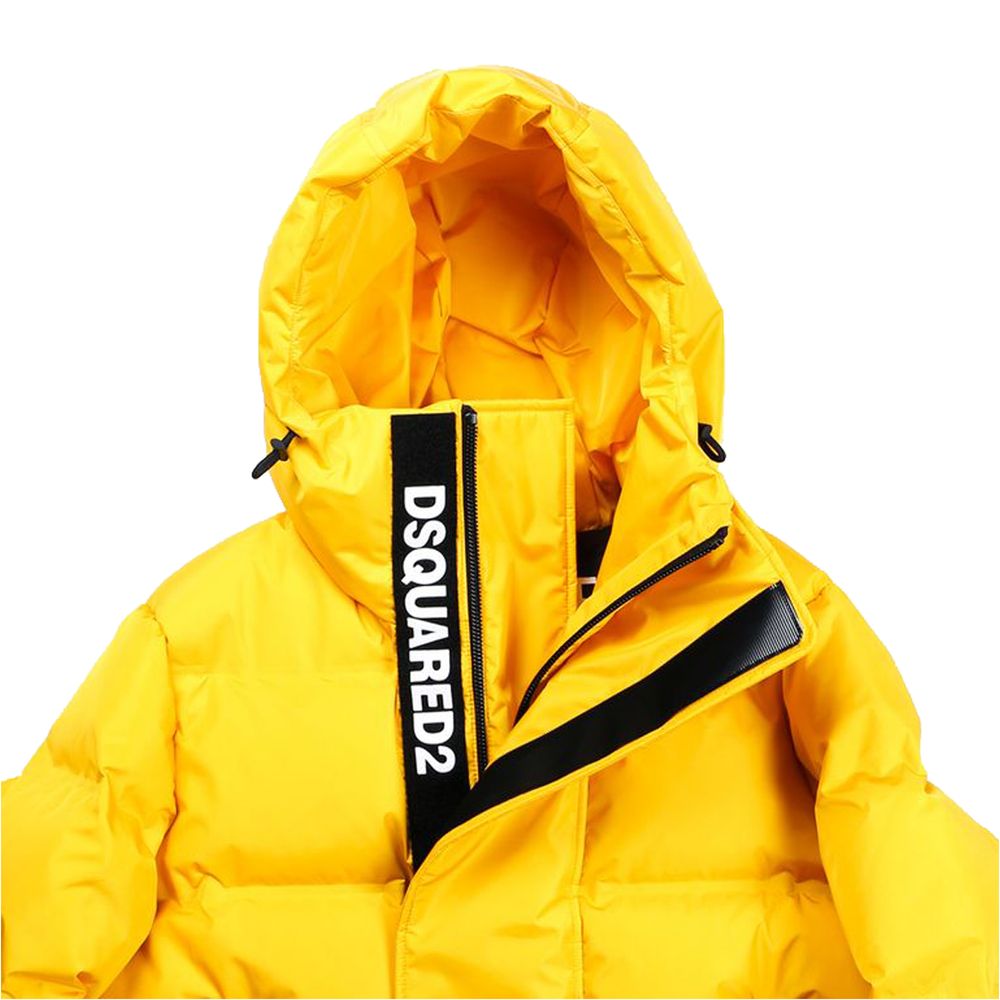 Dsquared² Gelbe Nylon Männer Jacke
