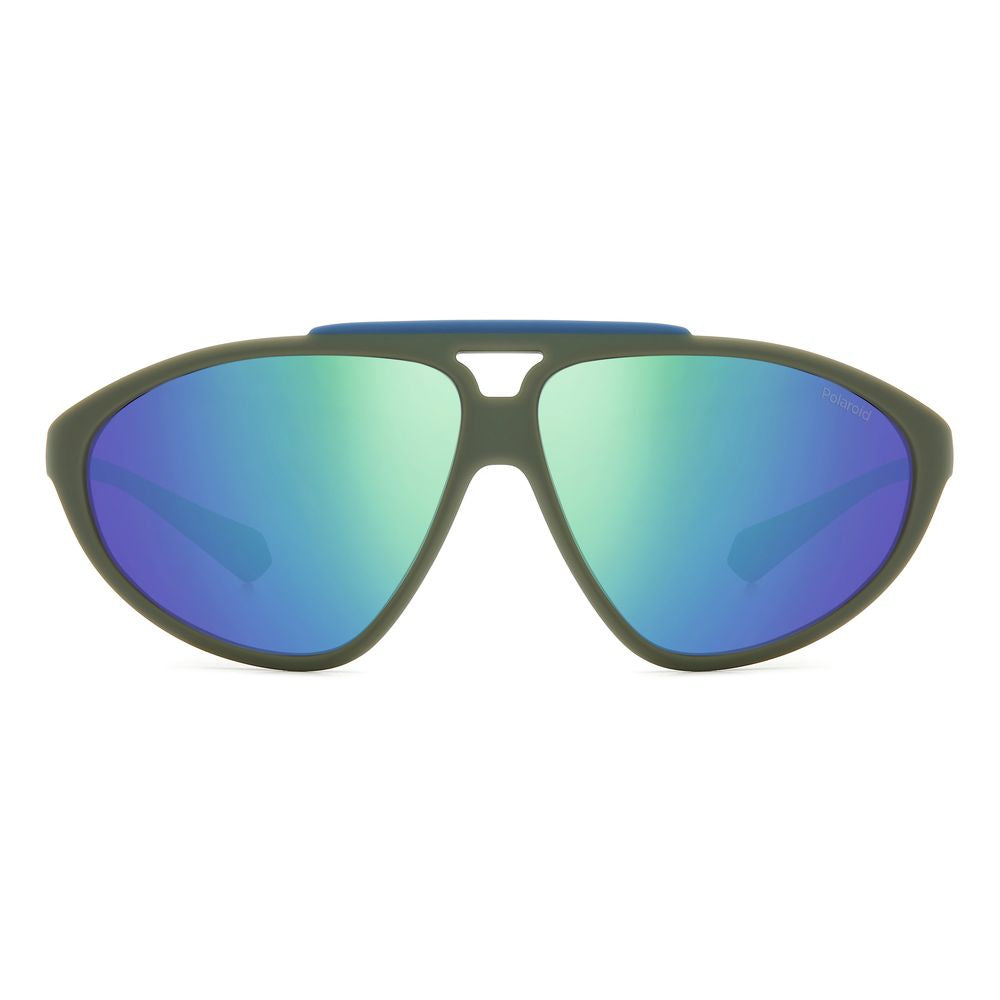 Polaroid Grüne Gummi-Sonnenbrille