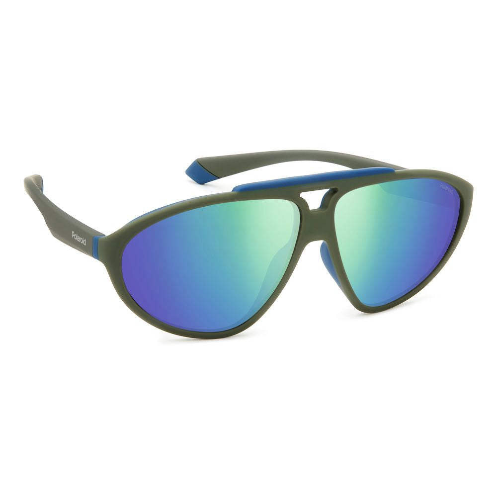 Polaroid Grüne Gummi-Sonnenbrille