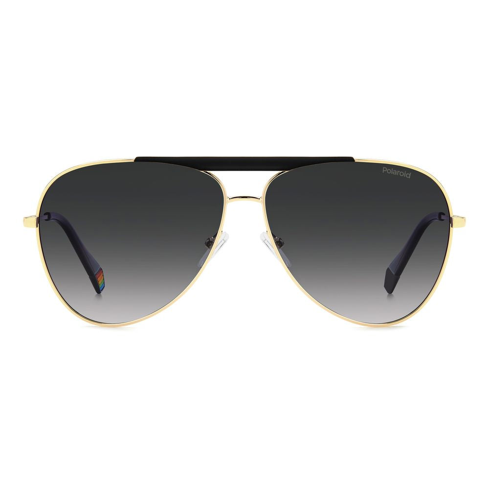 Polaroid Schwarze Metall-Sonnenbrille