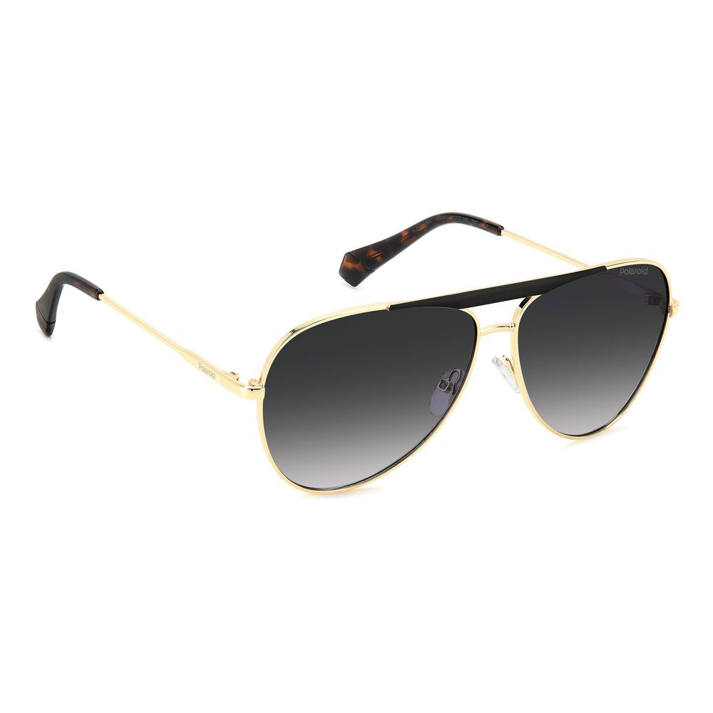 Polaroid Schwarze Metall-Sonnenbrille