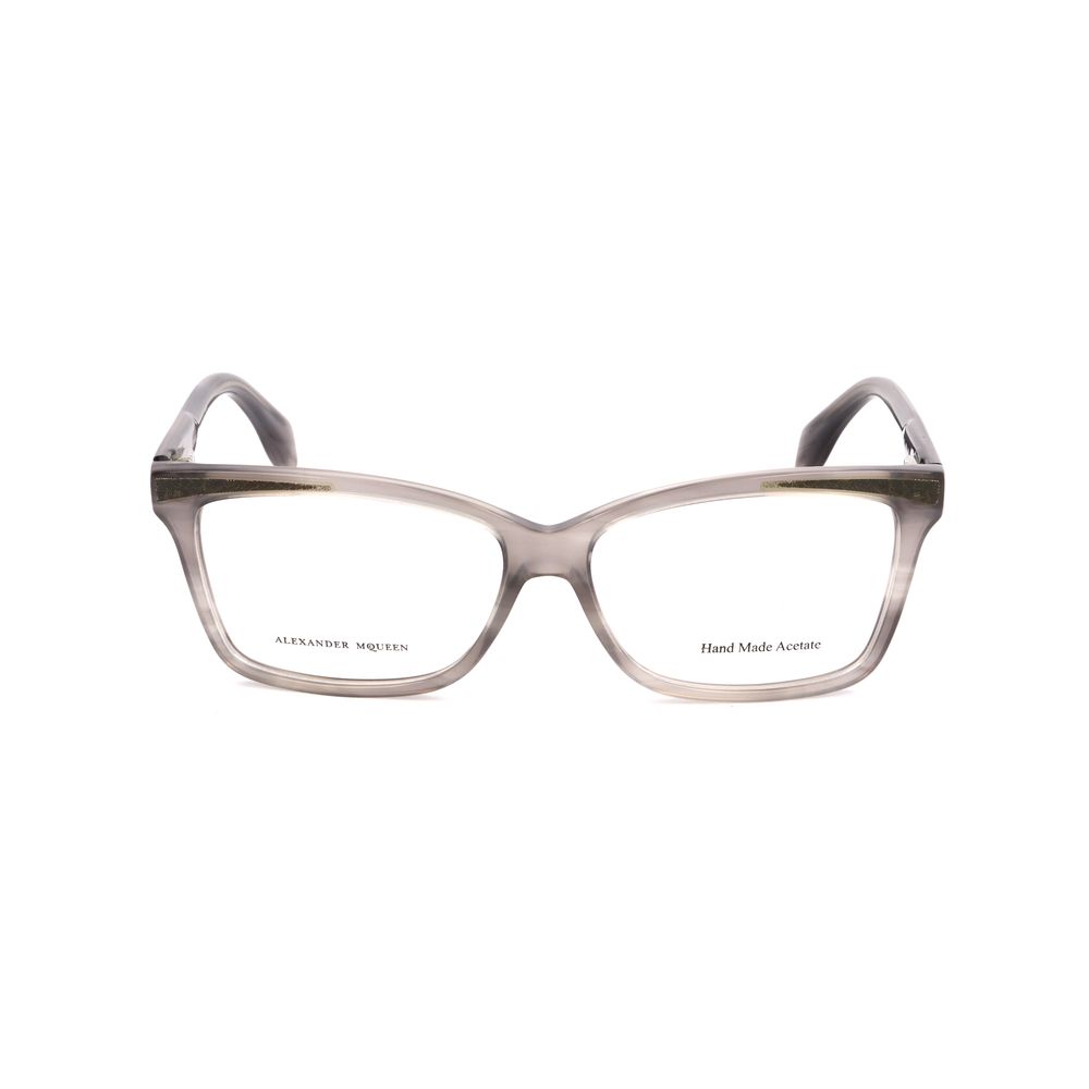 Alexander McQueen Graue Acetat-Brillengestelle