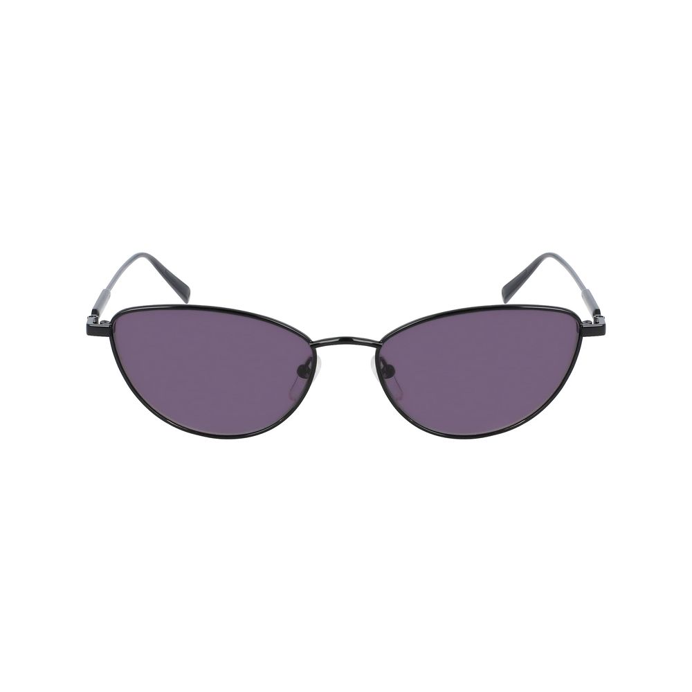 Longchamp Schwarze Metall-Sonnenbrille