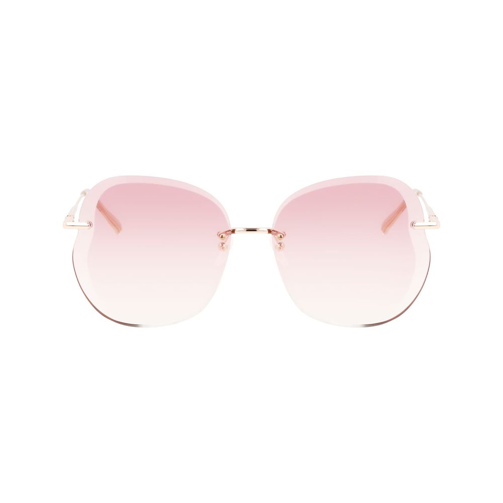 Longchamp Roségoldene Metall-Sonnenbrille