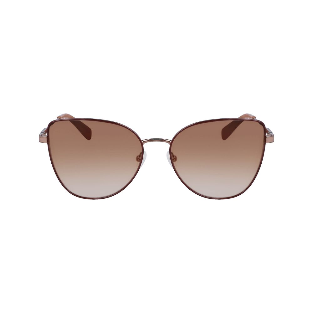 Longchamp Goldene Metall-Sonnenbrille