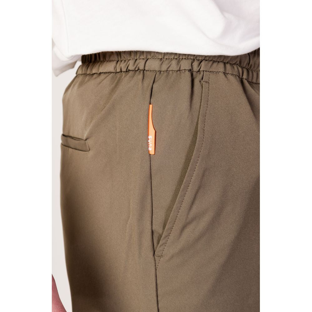 Suns Grüne Nylon-Bermuda-Shorts