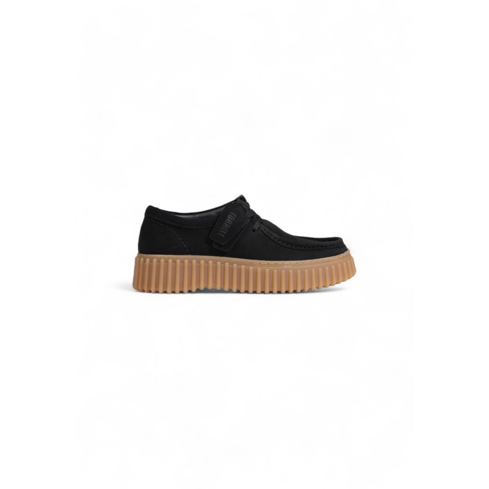 Clarks Schwarzes Wildleder Plateau