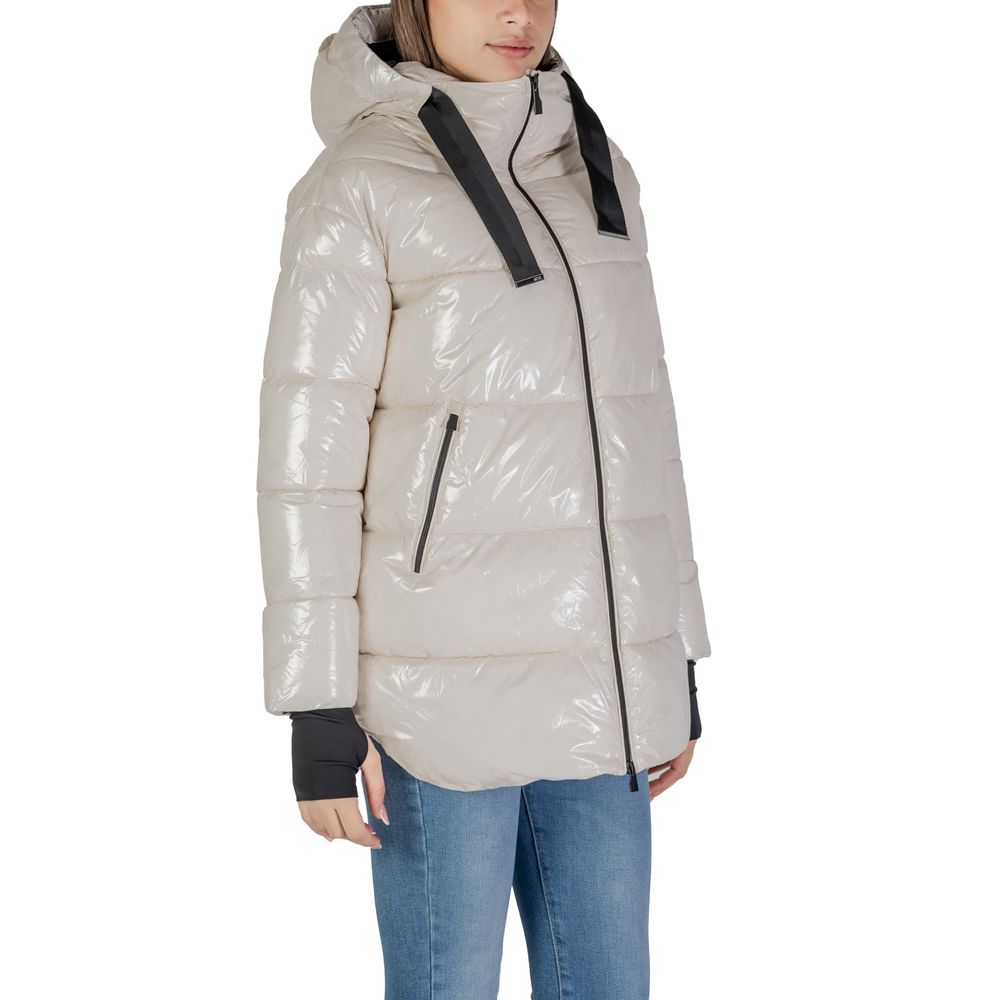Suns Beigefarbener Polyamid-Parka