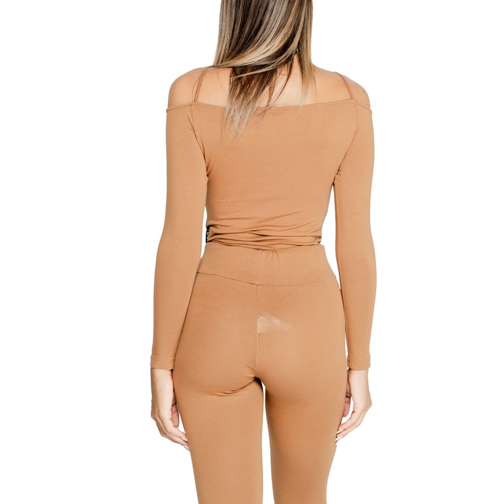 Icon Brauner Baumwoll-Bodysuit