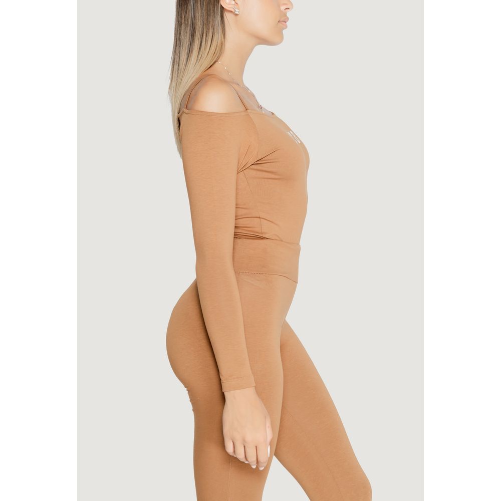 Icon Brauner Baumwoll-Bodysuit
