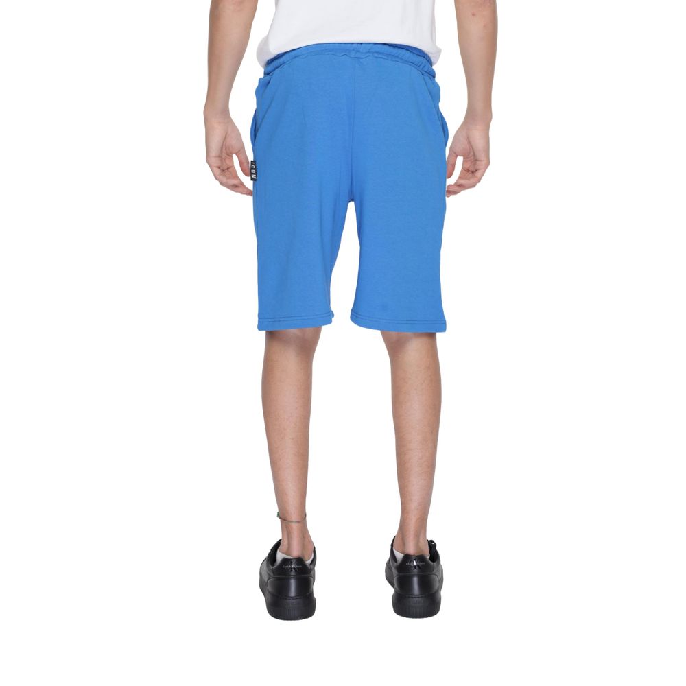 Icon Blaue Baumwoll-Bermudas