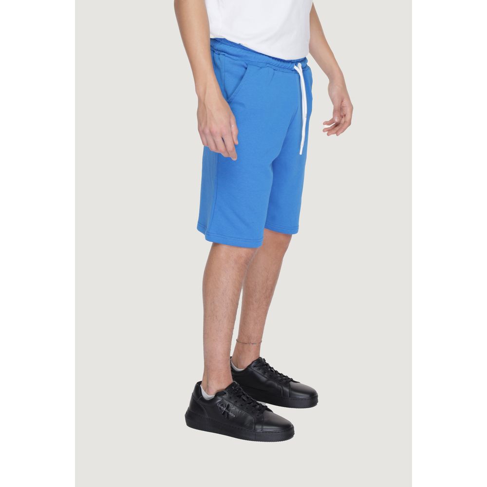 Icon Blaue Baumwoll-Bermudas