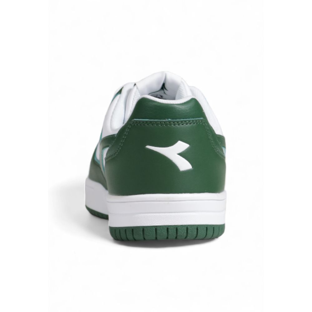 Diadora Grüner Kunstleder-Sneaker