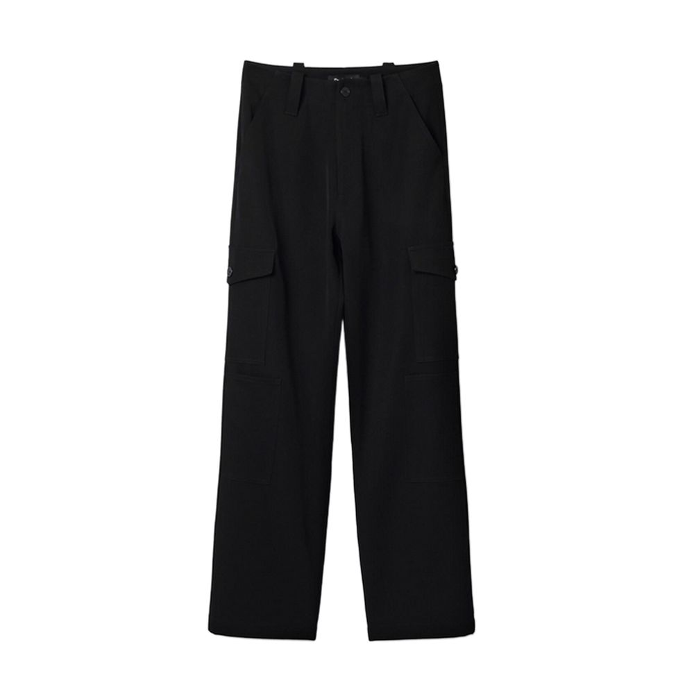 Desigual Schwarze, gekürzte Polyesterhose