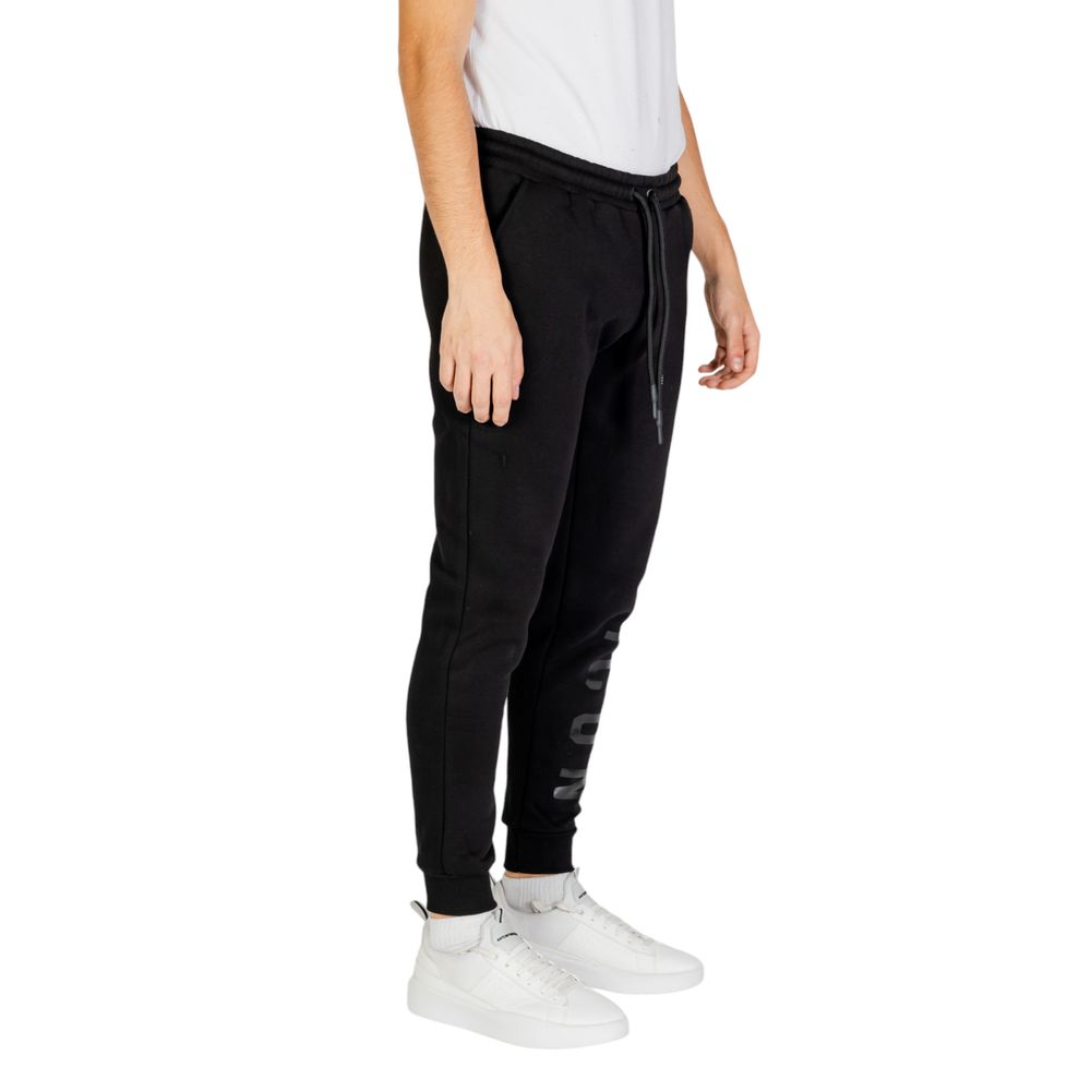 Icon Schwarze Baumwoll-Jogger Workout-Hose