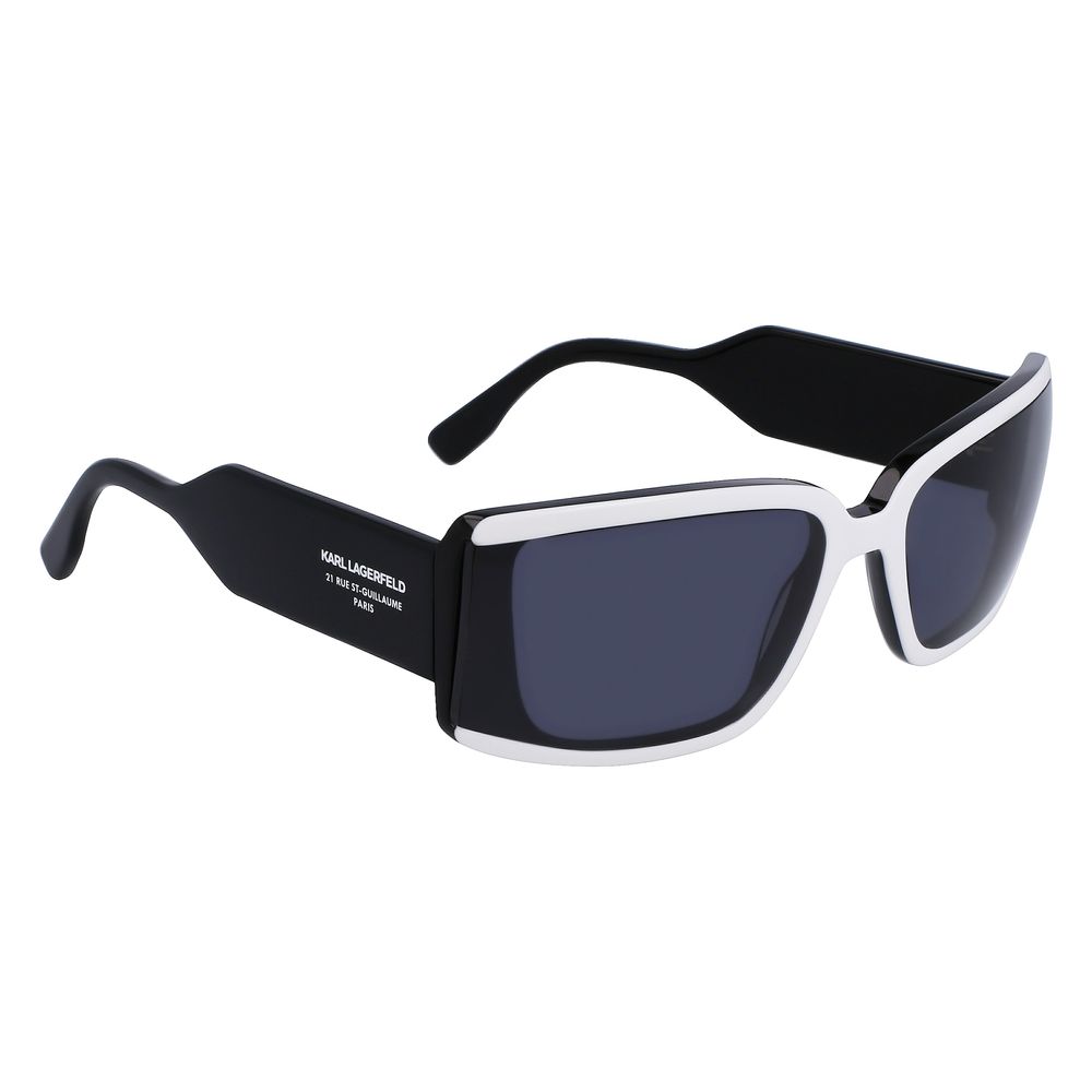 Karl Lagerfeld Schwarze Acetat-Sonnenbrille