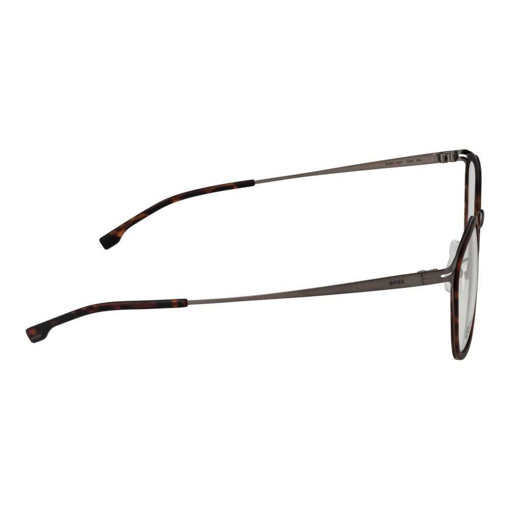 Hugo Boss Braune Edelstahl-Brille (Gestell)