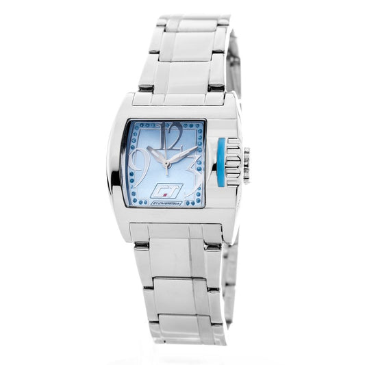 Chronotech Silberne Edelstahl-Dress-Watch