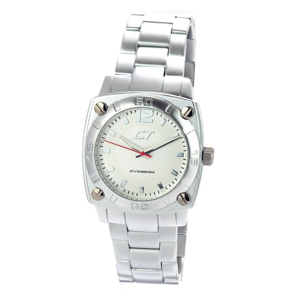 Chronotech Silberne Aluminium-Dress-Watch