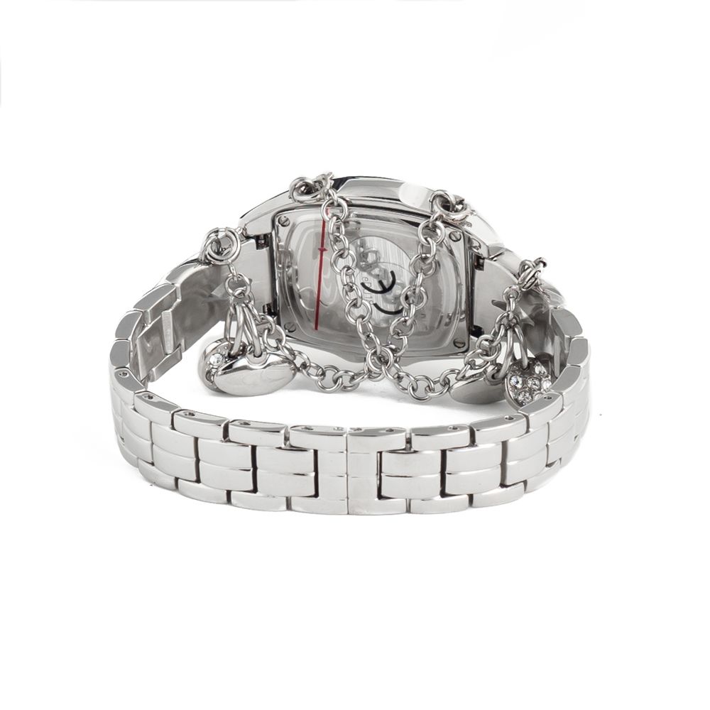 Chronotech Silberne Uhr aus Edelstahl