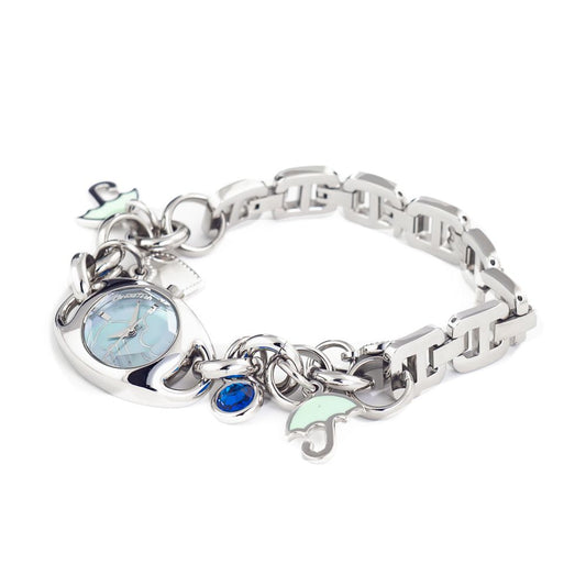 Chronotech Silberne Armbanduhr aus Edelstahl