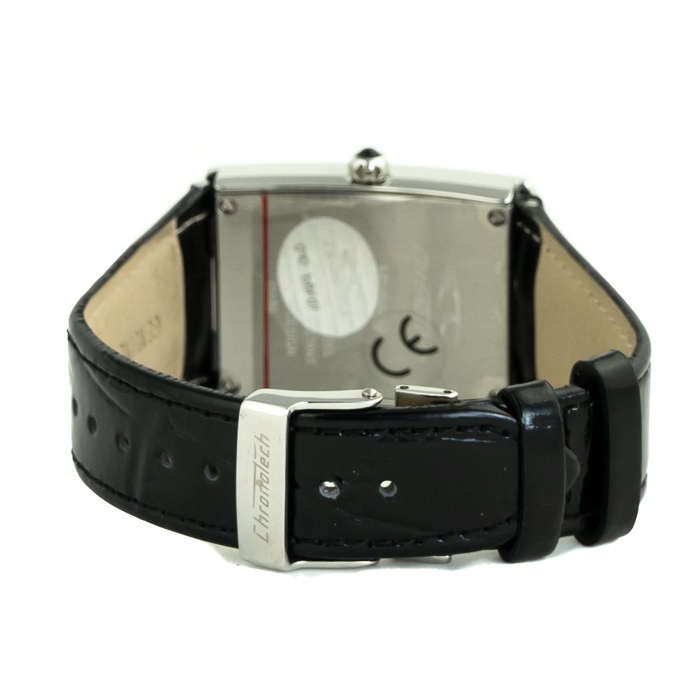 Chronotech Silberne Edelstahl-Dress-Watch