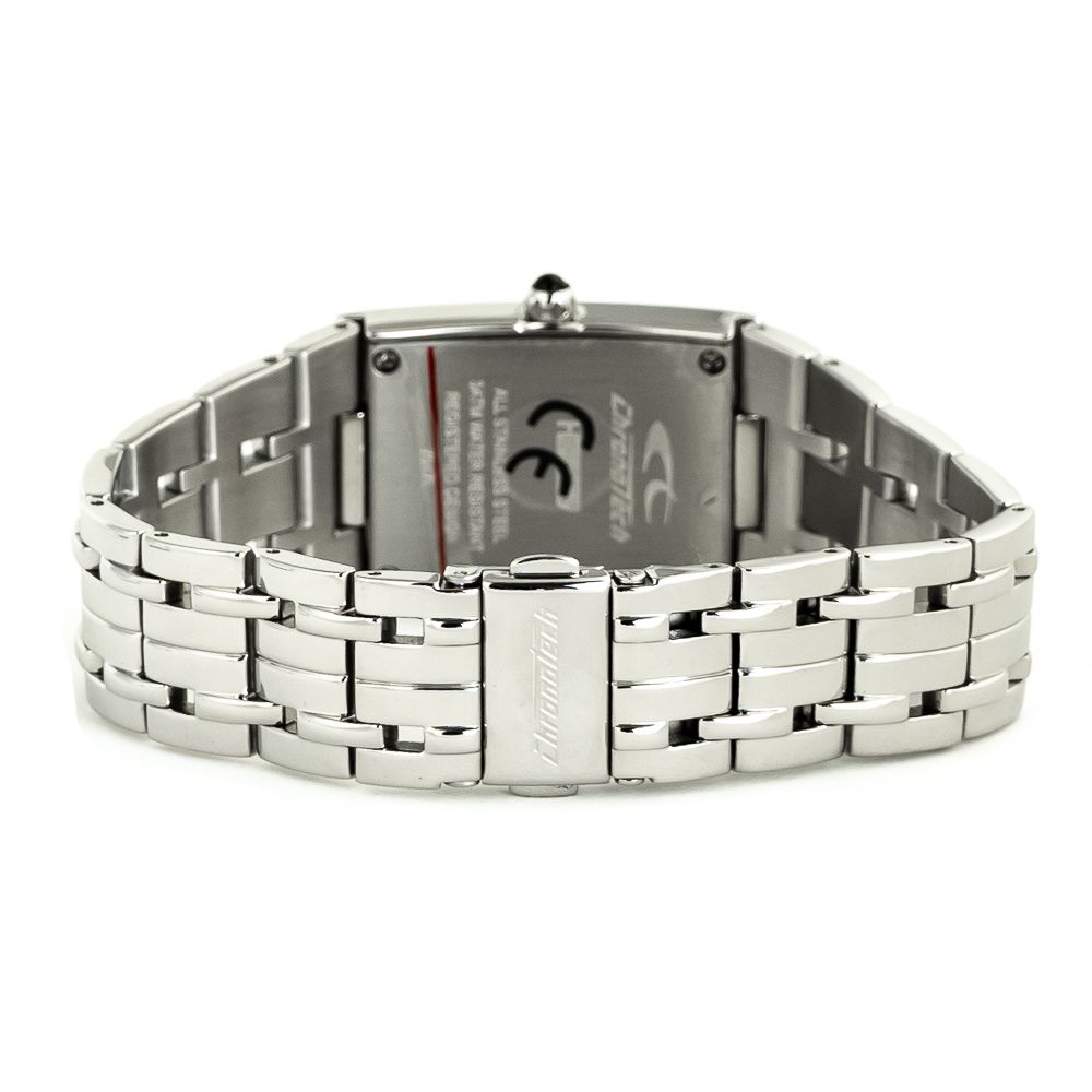 Chronotech Silberne Uhr aus Edelstahl