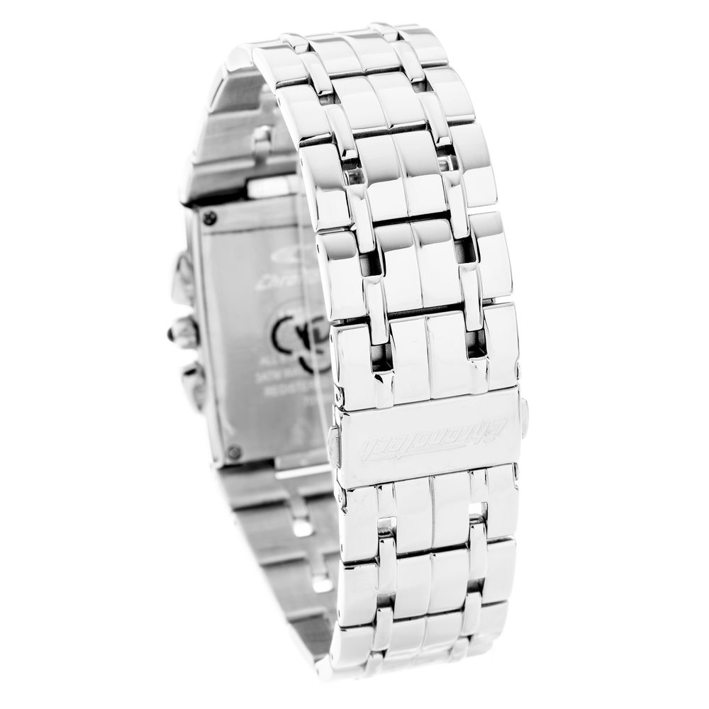 Chronotech Silberne Uhr aus Edelstahl