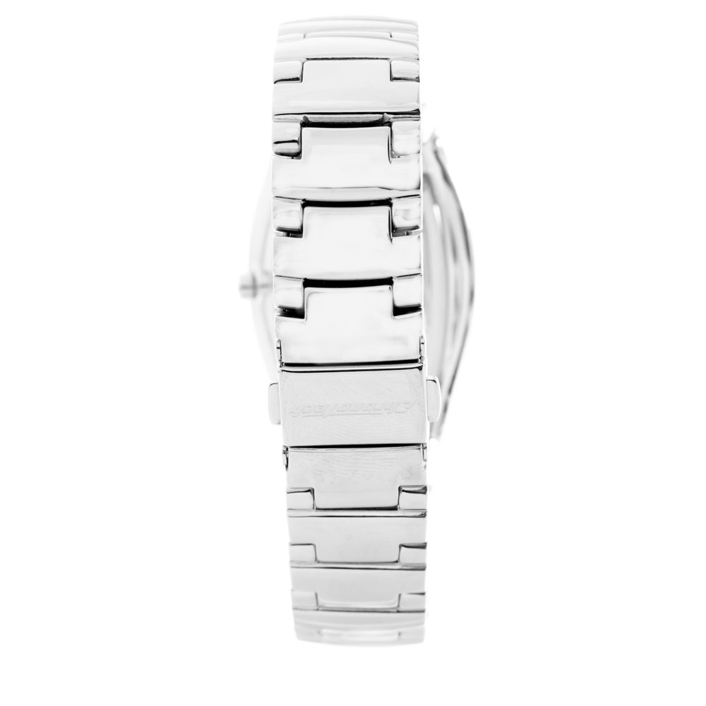 Chronotech Silberne Uhr aus Edelstahl