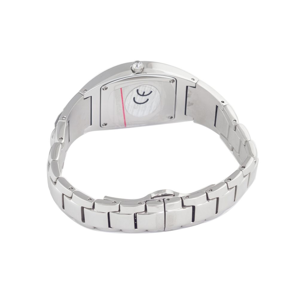 Chronotech Silberne Uhr aus Edelstahl