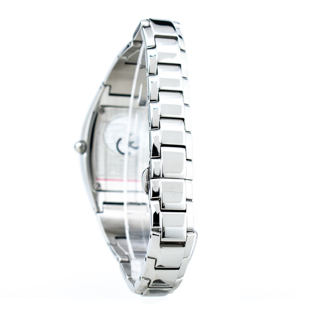 Chronotech Silberne Uhr aus Edelstahl
