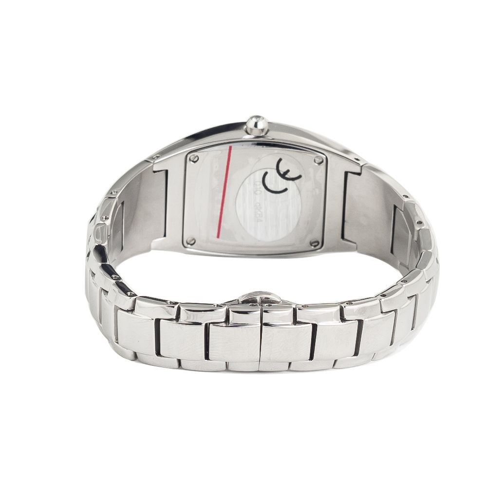 Chronotech Silberne Uhr aus Edelstahl