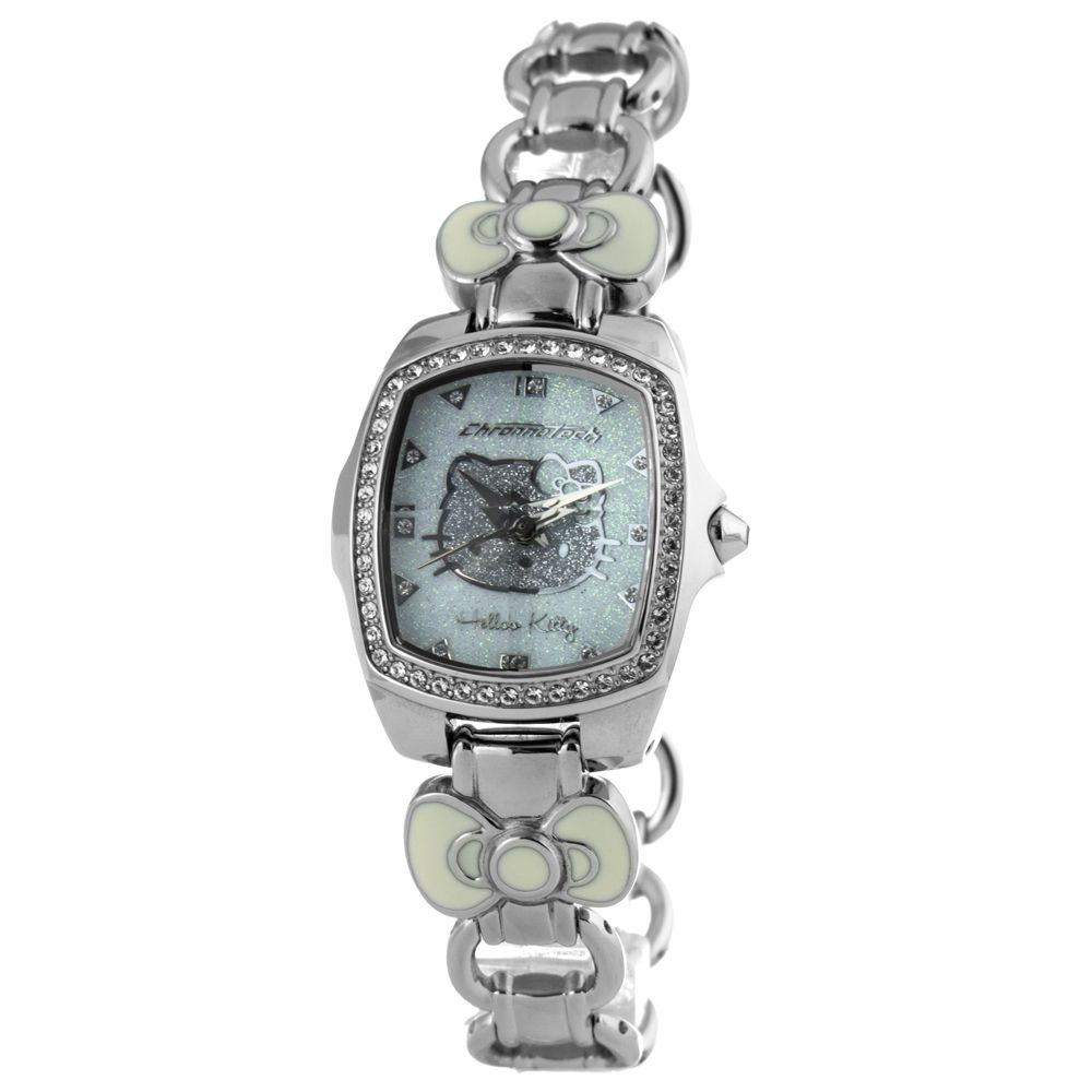 Chronotech Silberne Uhr aus Edelstahl